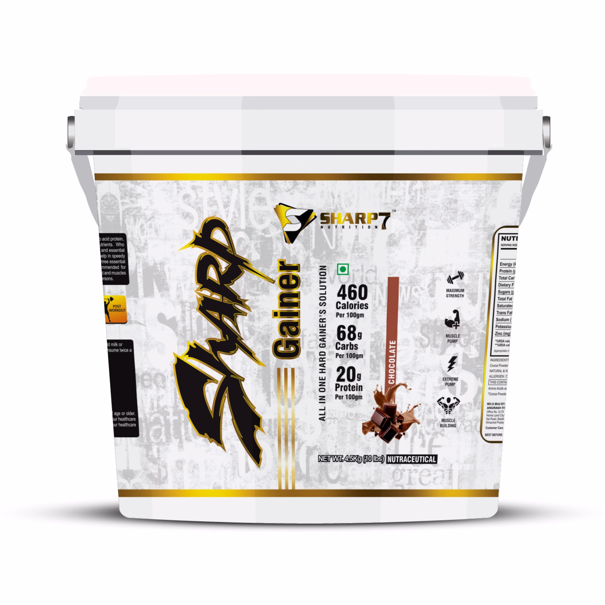 fusionutri mass gainer supplement for weight gain muscle growth and strength