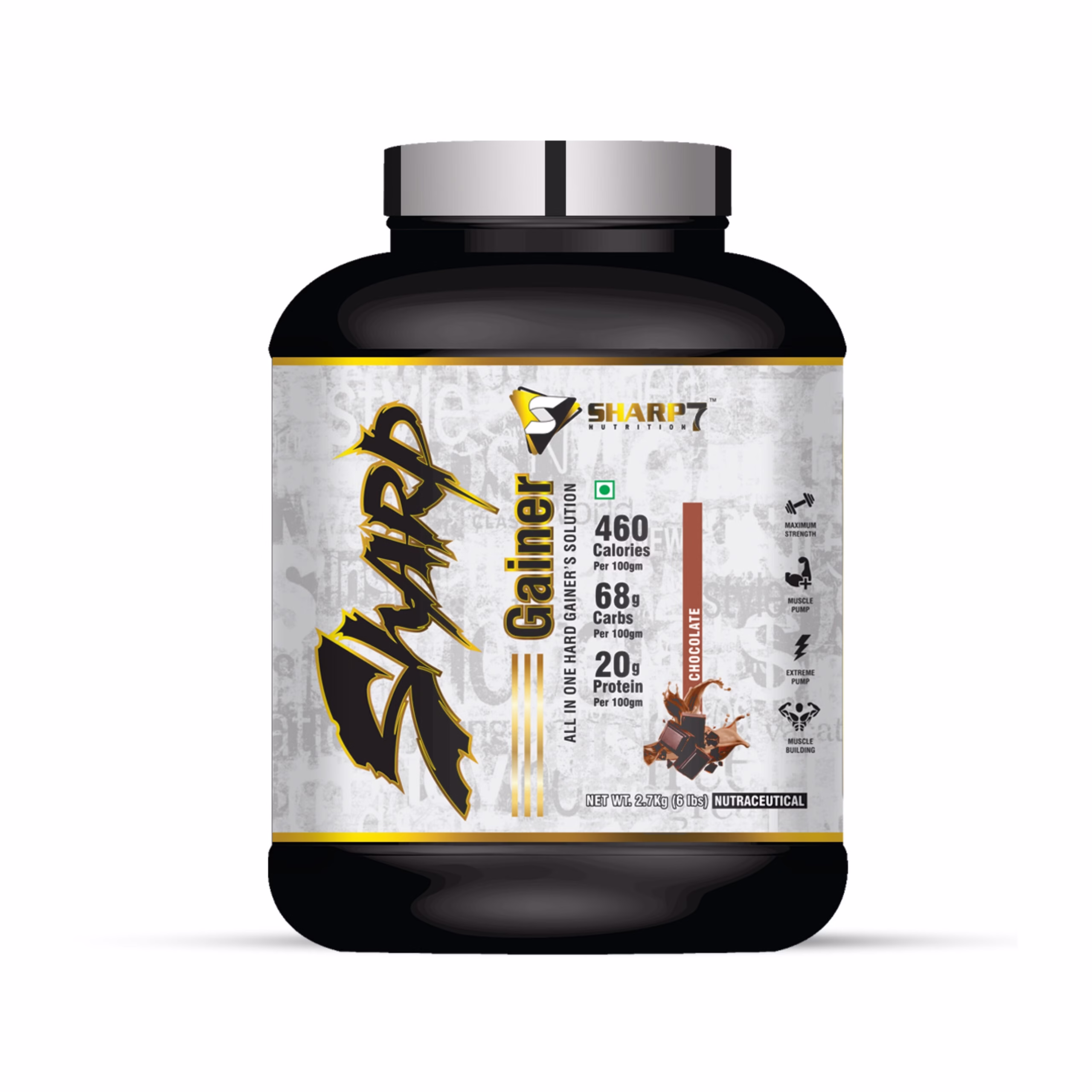 fusionnutri mass gainer chocolate supplement for weight gain muscle growth and strength