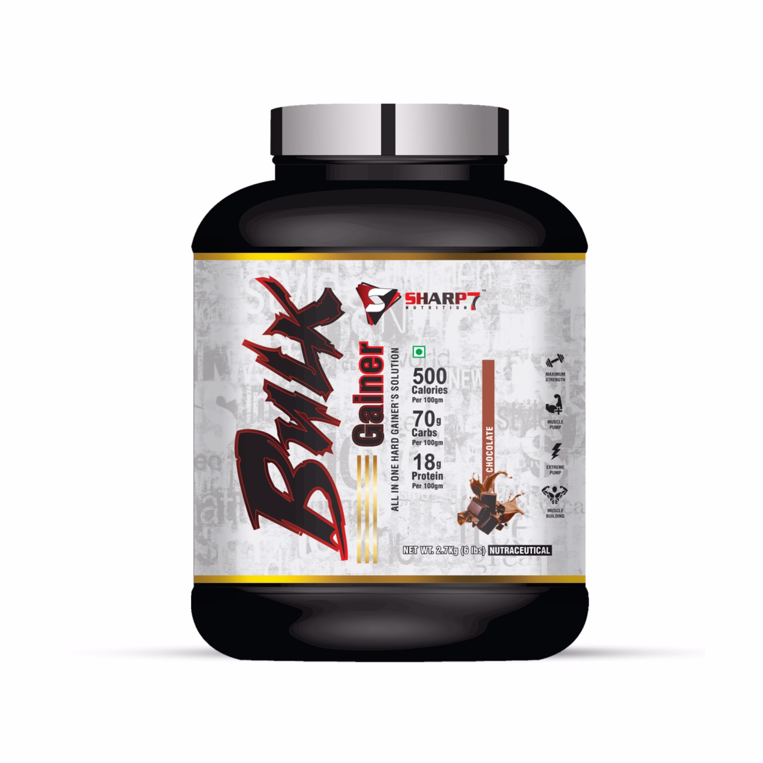fusionutri bulk mass gainer chocolate supplement for fast weight gain and muscle growth